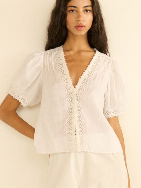Doen Tops - NWT DOEN Brigitta Top Salt XS